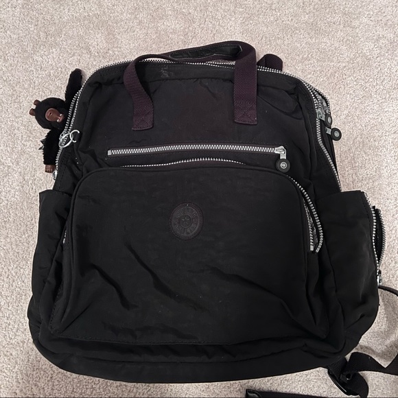 Kipling Accessories Original Audrie Kipling Diaper Backpack Black